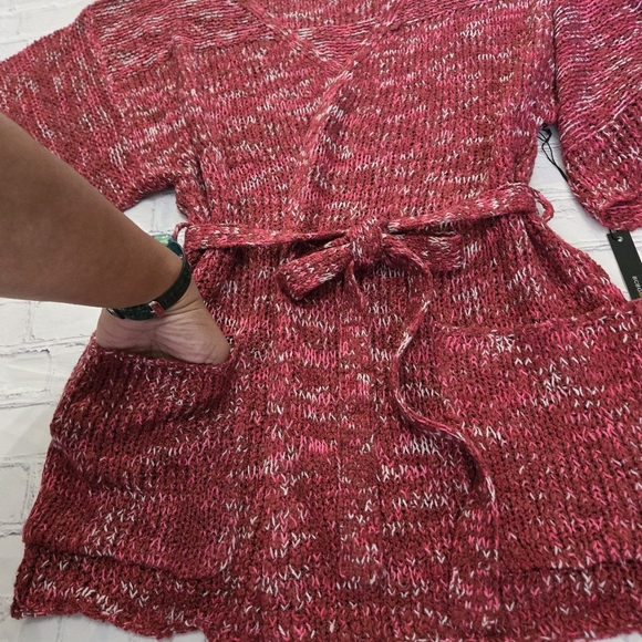 NWT BCBGMAXAZRIA Belted Cardigan Sweater Size:M - Picture 8 of 8